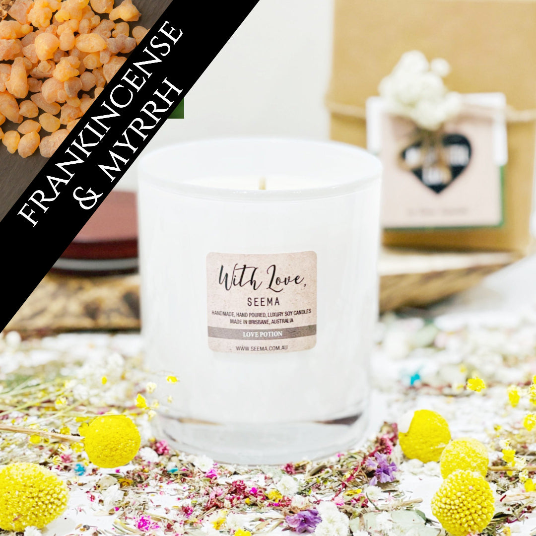 Frankincense and Myrrh - Luxury Soy Scented Candle