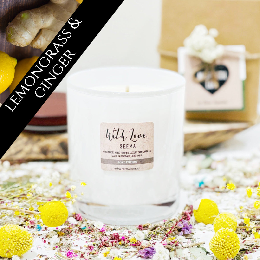 Lemongrass and Ginger - Luxury Soy Scented Candle
