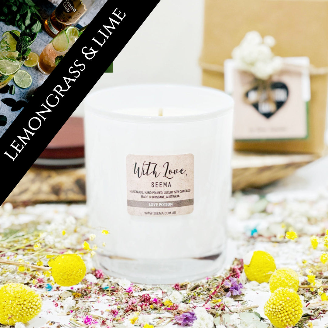 Lemongrass & Lime - Luxury Soy Scented Candle