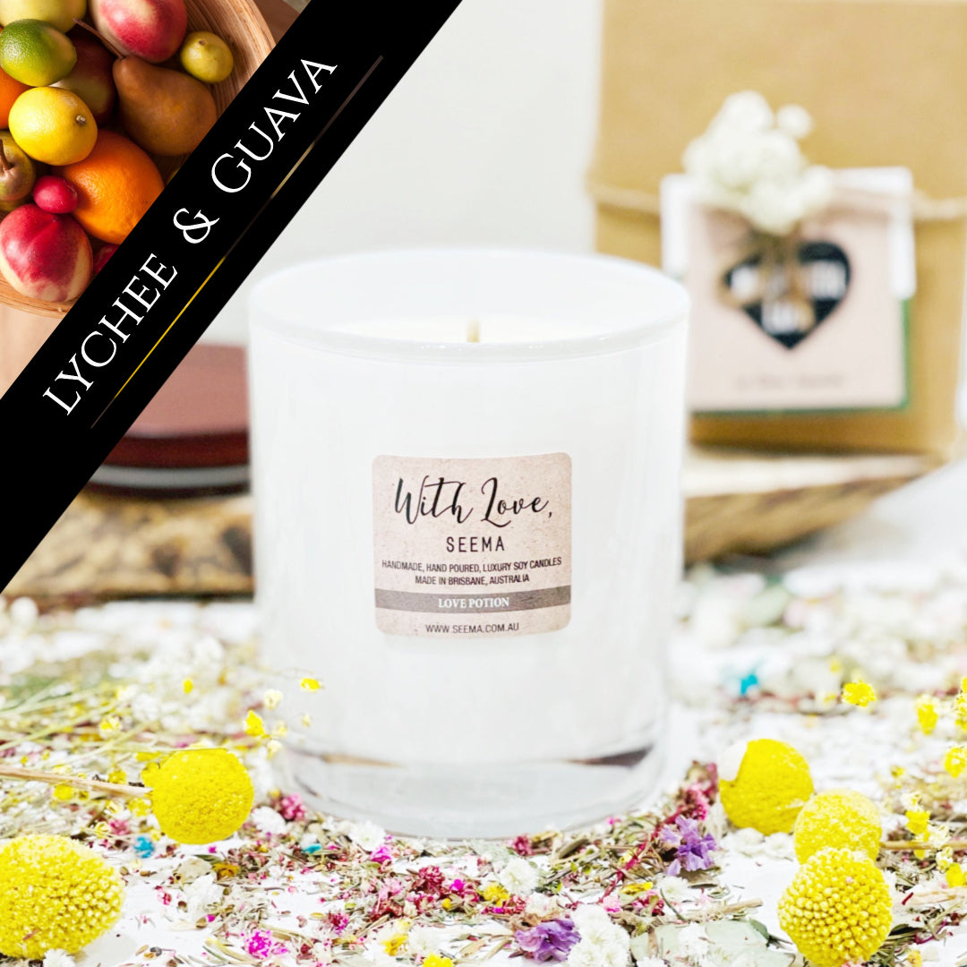 Lychee and Guava - Luxury Soy Scented Candle