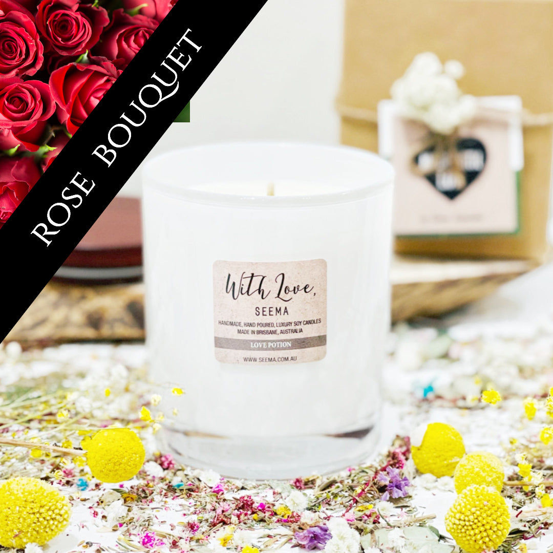 Rose Bouquet - Luxury Soy Scented Candle