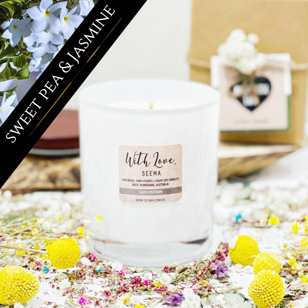 Sweet Pea and Jasmine - Luxury Soy Scented Candle