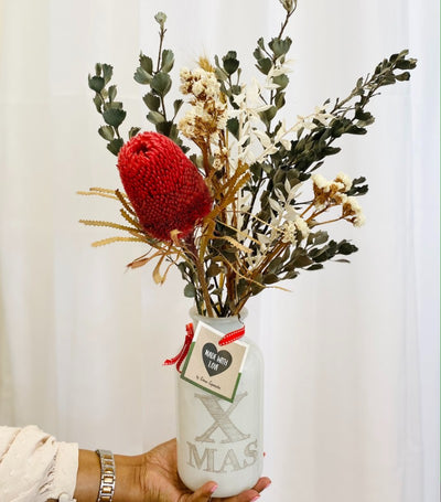 Red Banksia Christmas Glassflower